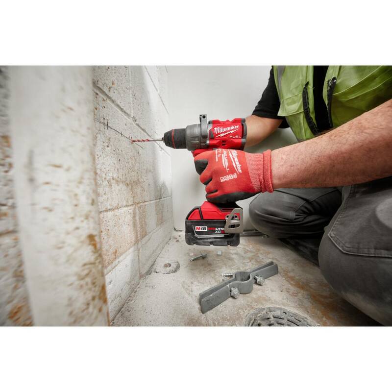 18V Lithium-Ion Brushless Cordless Hammer Drill with 5-Piece Carbide Hammer Drill Bit Set E9152