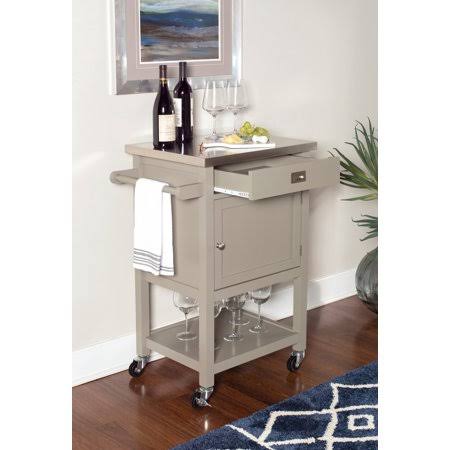 Gray Stainless Steel Top Apartment Cart H333