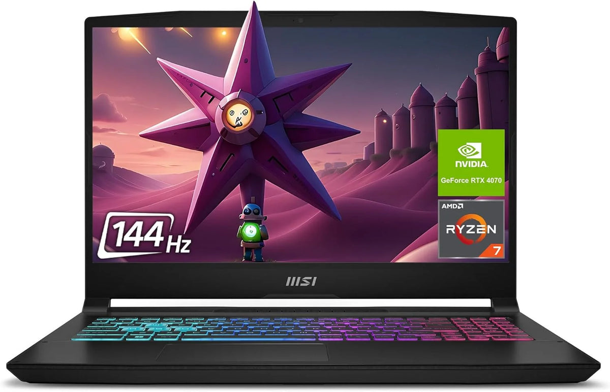 Gaming Laptop, AMD Ryzen 7, 16GB DDR5 Ram, 1 TB SSD, 15.6" FHD, RTX 4070, Windows 11 Home O571860