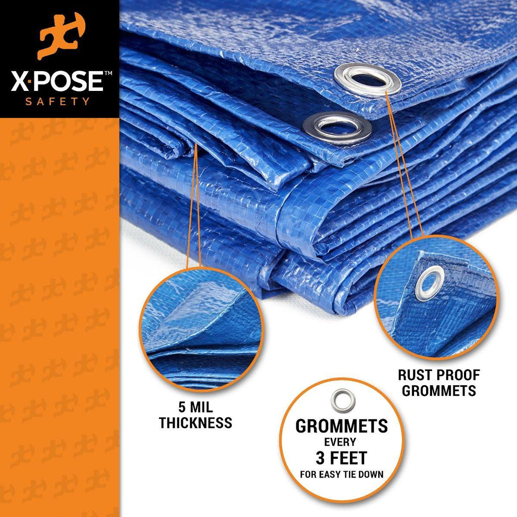 Blue Poly Tarps Case of 4 F756