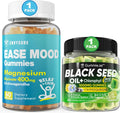 Sugar Free Magnesium Glycinate Gummies 400mg with Ashwagandha + Black Seed Oil Gummies I707