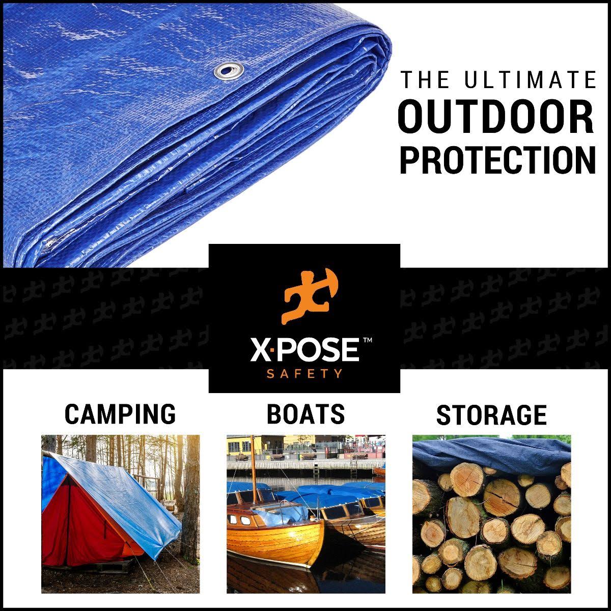 Blue Poly Tarps Case of 4 F756