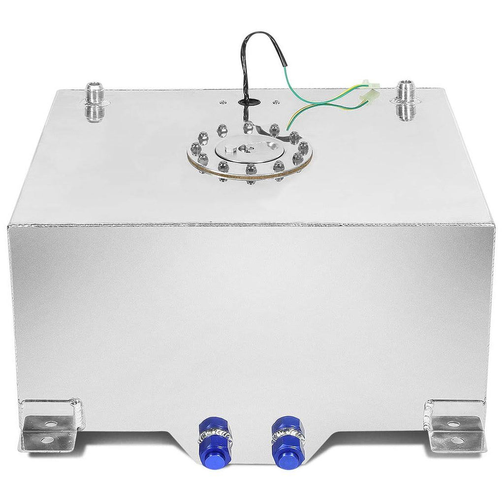 Aluminum Fuel Cell Gas Tank with Level Sender and Silver Cap L93765