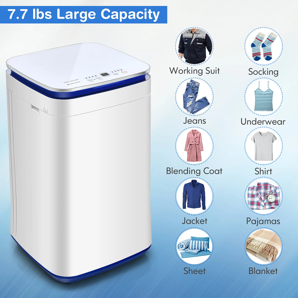 7.7 lbs Compact Full Automatic Washing Machine V11917