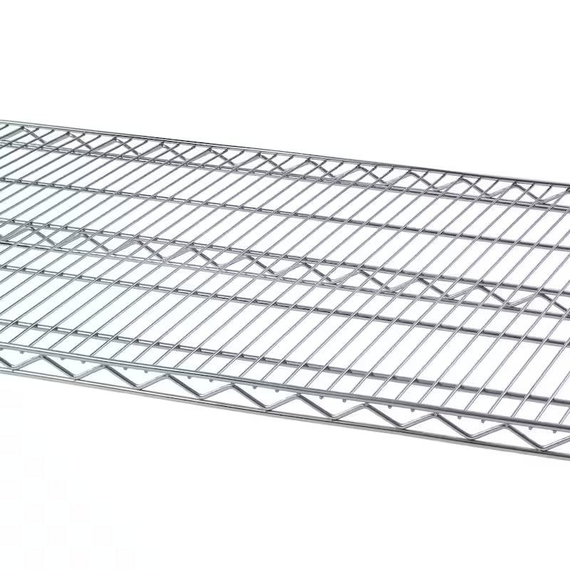 Chrome 5-Tier Steel Wire Shelving Unit D916