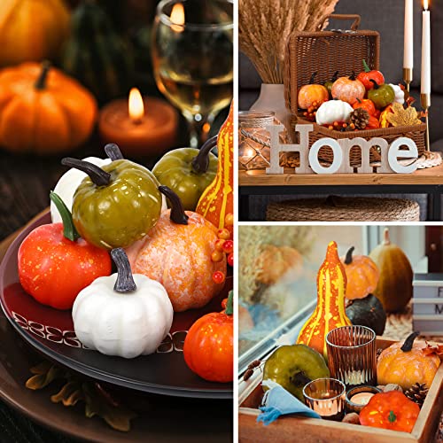 520 Pcs Artificial Pumpkins and Gourds Fall Harvest Decoration Set G213061