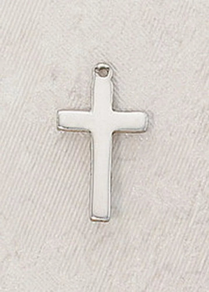 Medium Polished Sterling Silver Cross H6609