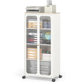45" Tall Metal Storage Cabinet with Wheels W3636