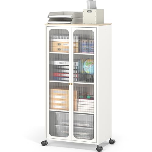 45" Tall Metal Storage Cabinet with Wheels W3636