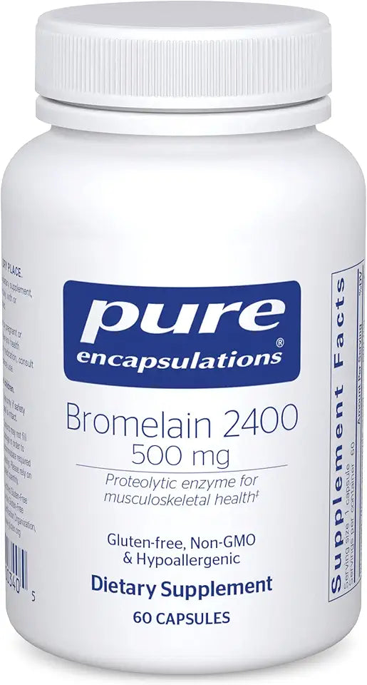 Bromelain 500 mg Proteolytic Enzymes Vegan 60 Capsules O625