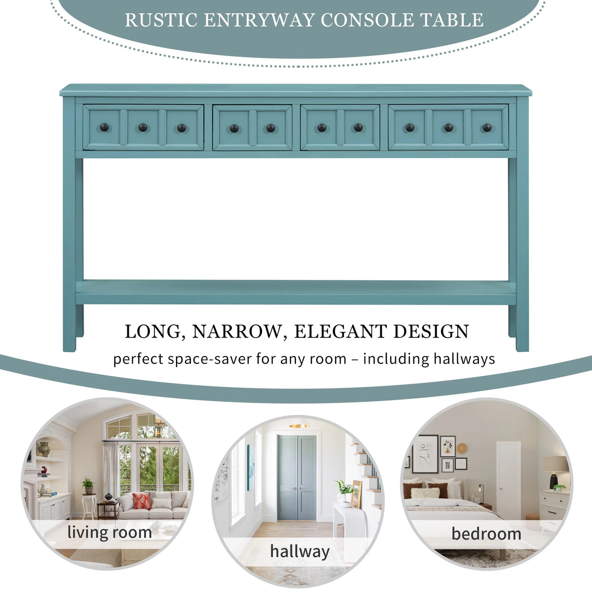 Rustic Entryway Console Table O3160