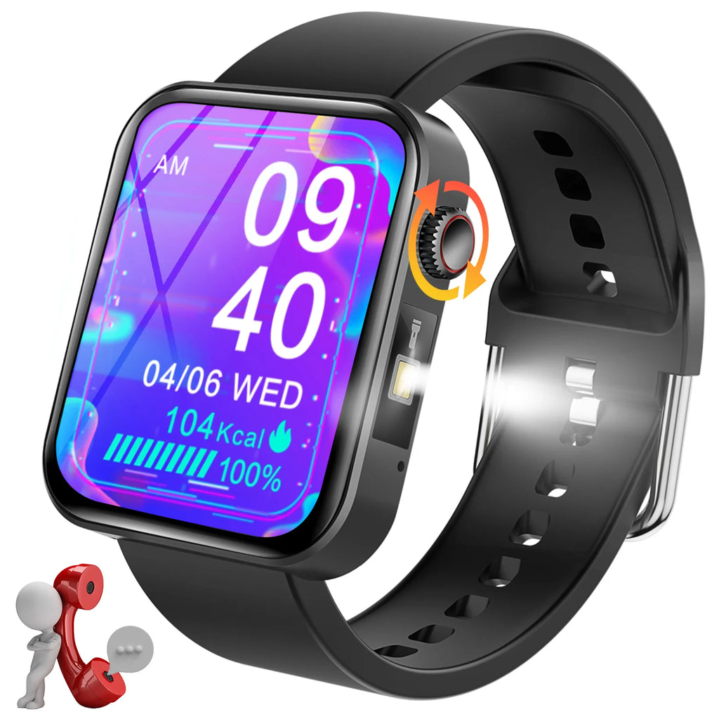 1.69” HD Fitness Tracker Smartwatch with LED Flashlight B5984