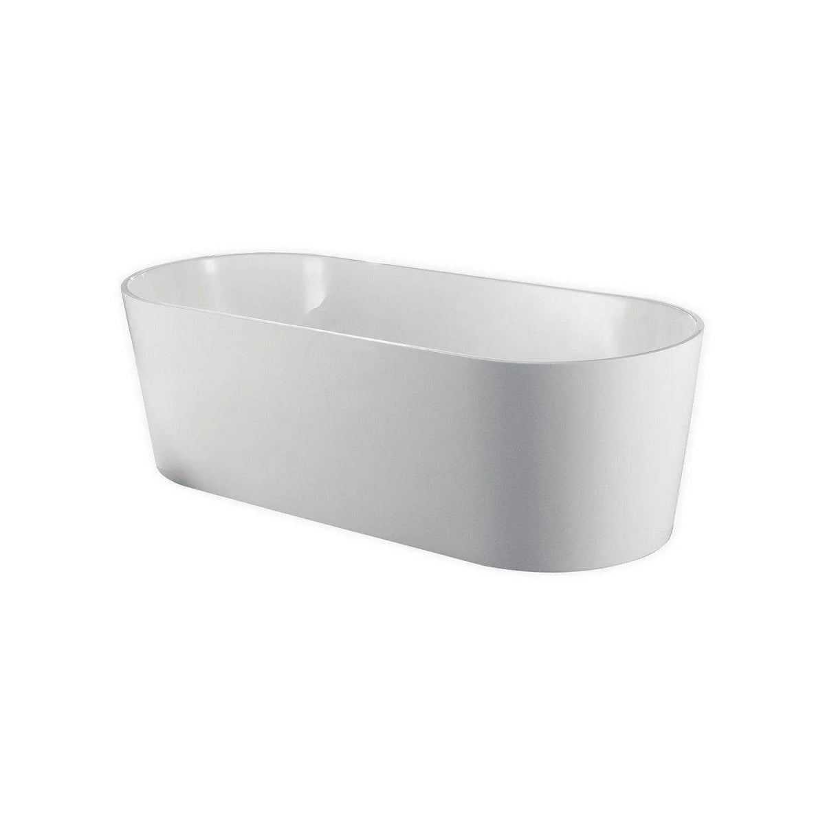 59 inch White Free Standing Bathtub K7756