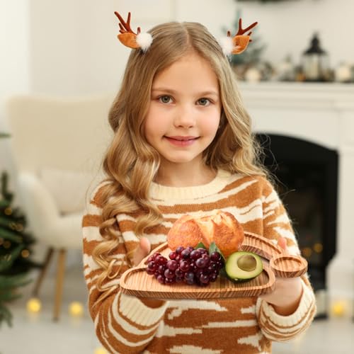 Wooden Christmas Tree Serving Tray Q251