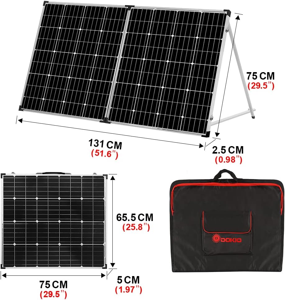 150W 12v Monocrystalline Portable Folding Solar Panel Q67181