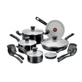 Ceramic Cookware 14 Piece Set Black U923894