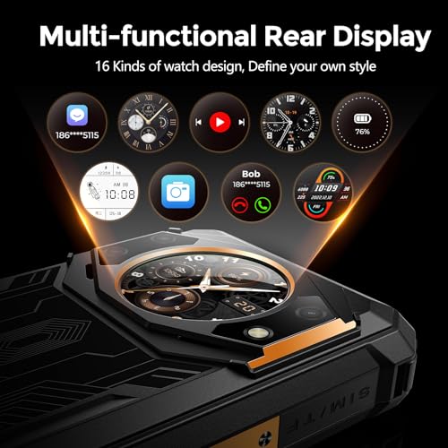 Rugged Unlocked Smartphone Dual Screen 10600mAh Battery 15+128GB Storage F41433