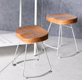 Light Brown Dining Chair with Footrest T76229