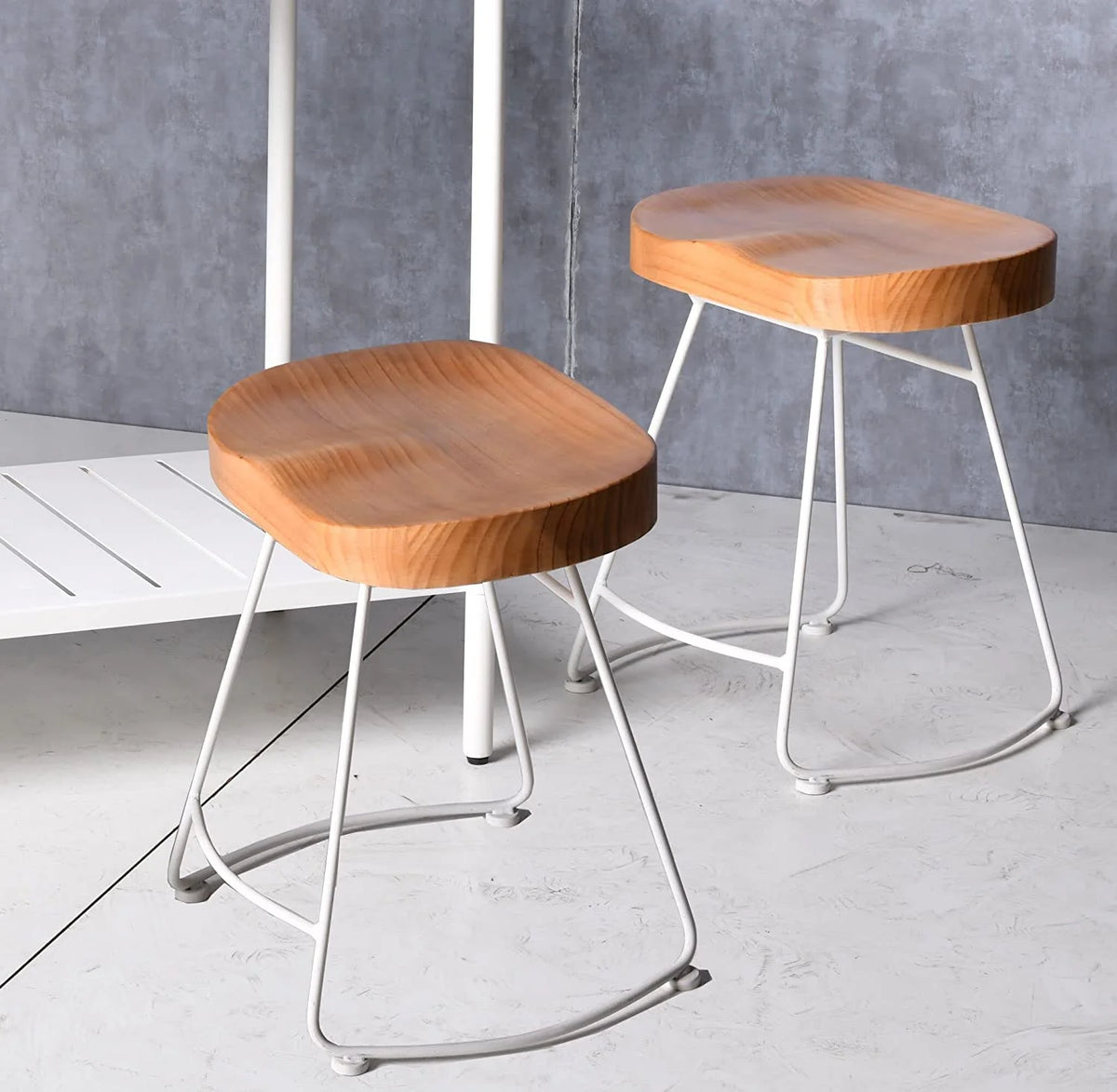 Light Brown Dining Chair with Footrest T76229