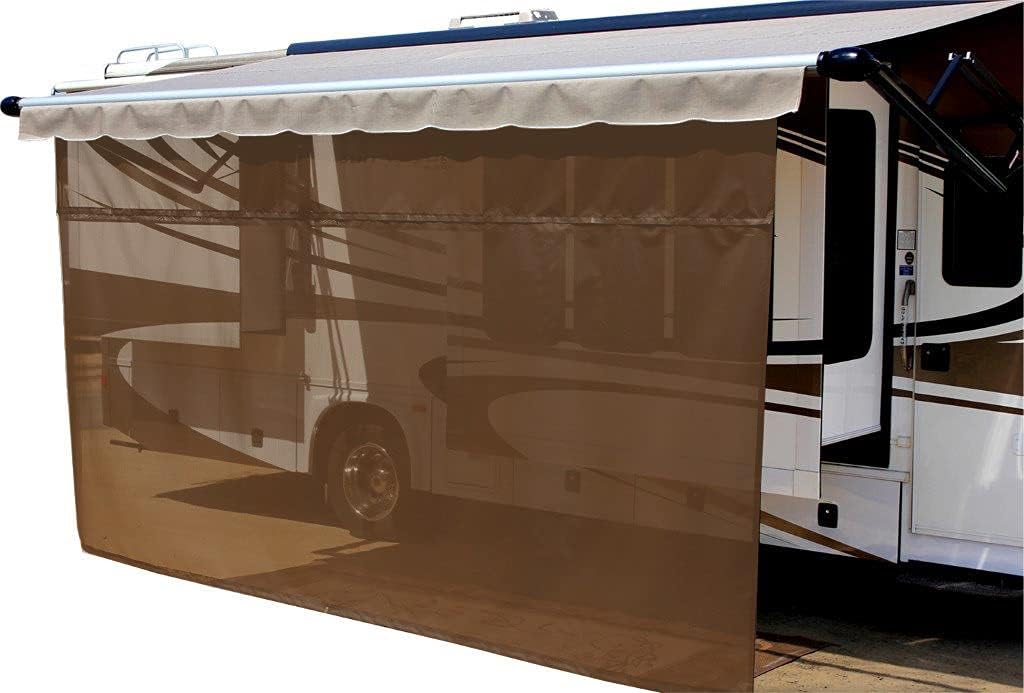 Black Solar Mesh RV Awning Sun Shade 13' x 6' N29859