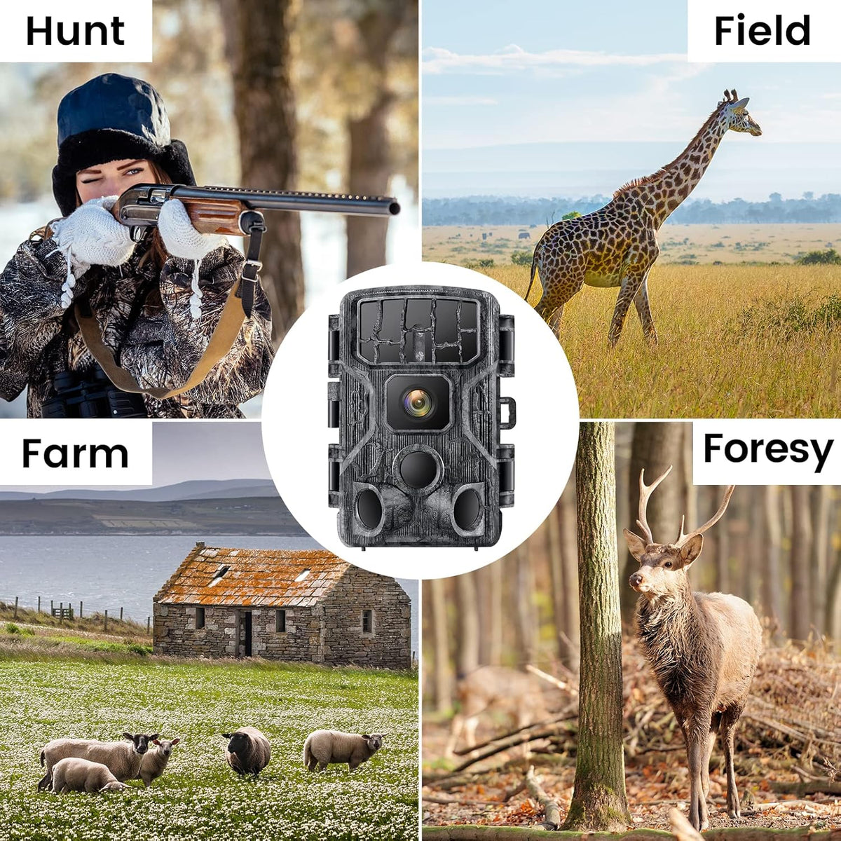 4K 30MP WiFi Trail Camera with Night Vision H725022