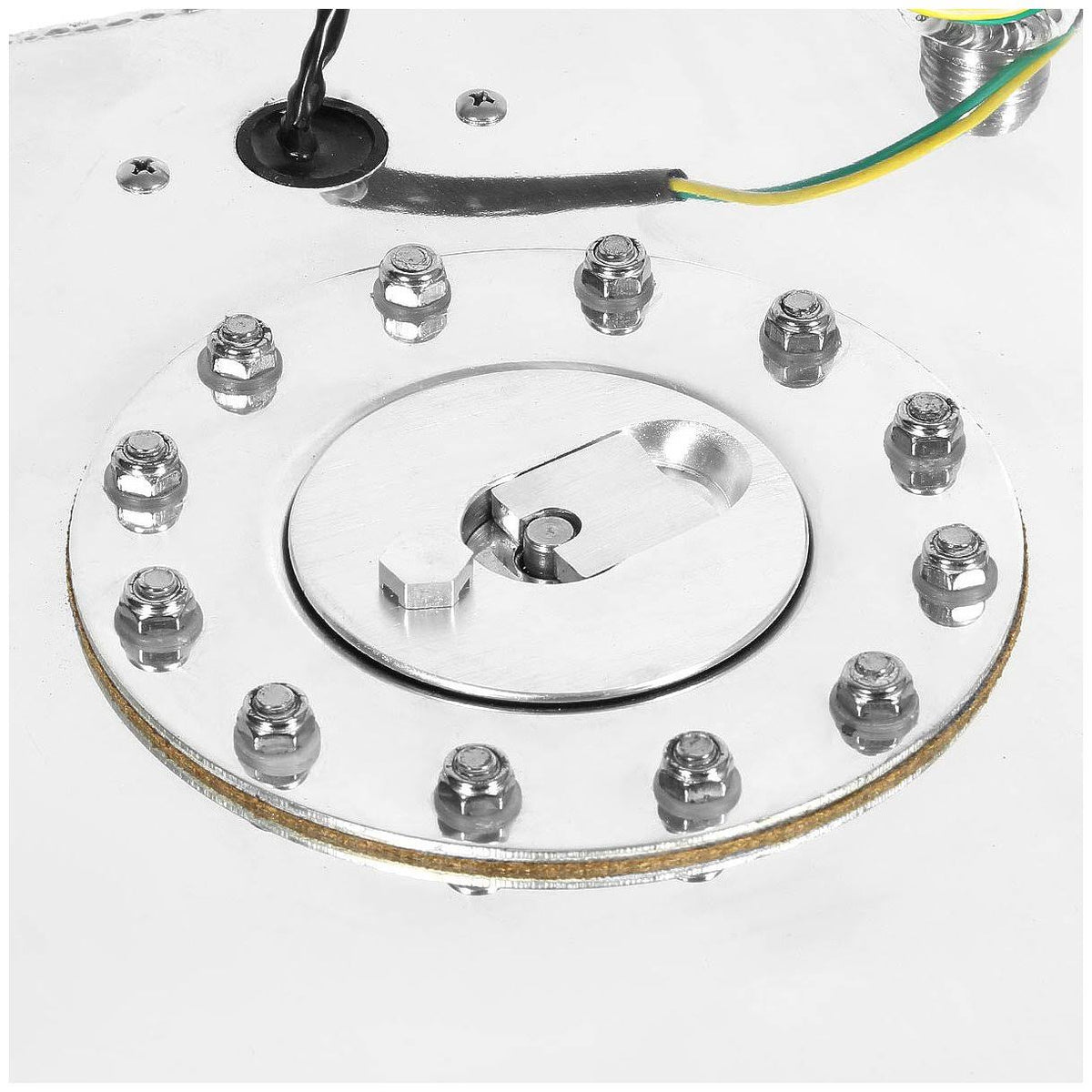 Aluminum Fuel Cell Gas Tank with Level Sender and Silver Cap L93765