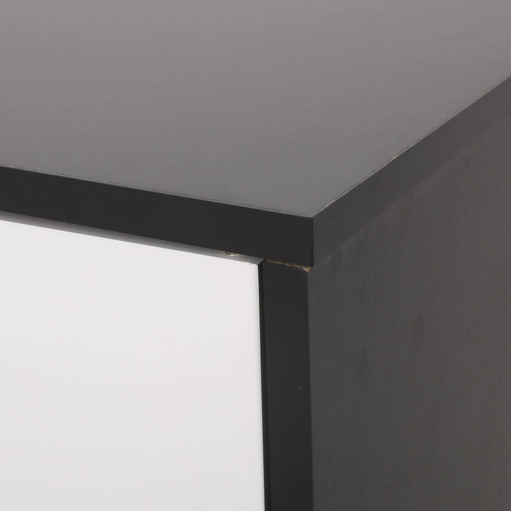 2 Door Cabinet Black/White H72692