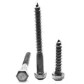 Hex Lag Screw Low Carbon Steel Plain Finish A25337