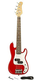 Red Small Scale Electric Bass Guitar B101