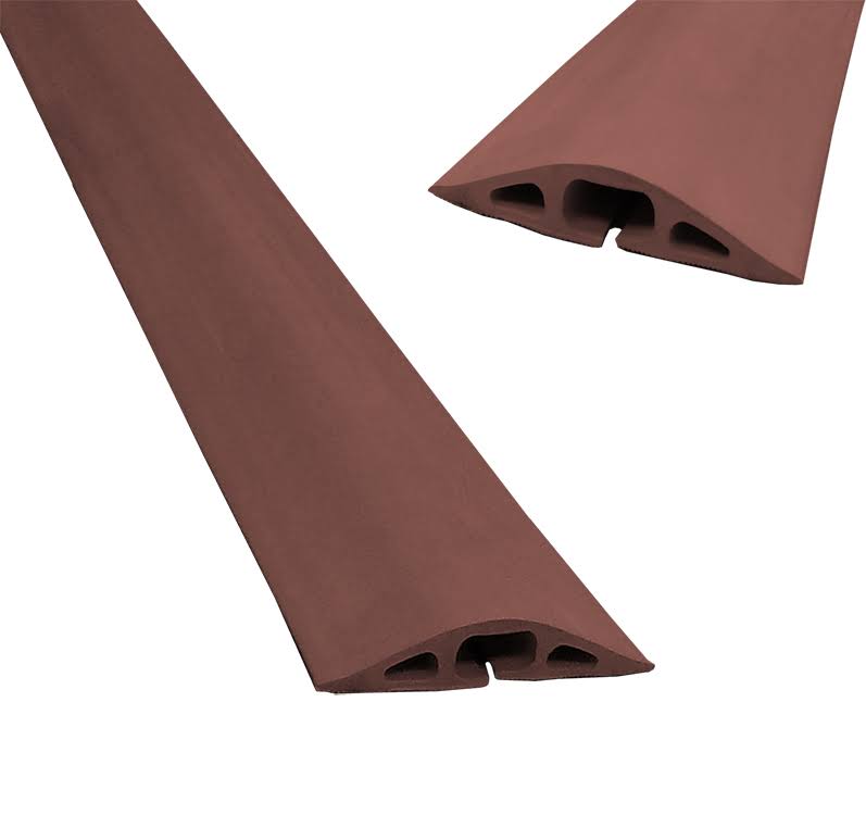 25 ft. Brown Rubber Duct Cord Cover E474191