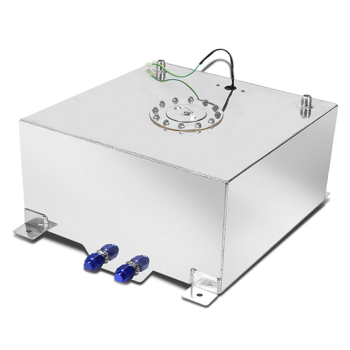 Aluminum Fuel Cell Gas Tank with Level Sender and Silver Cap L93765