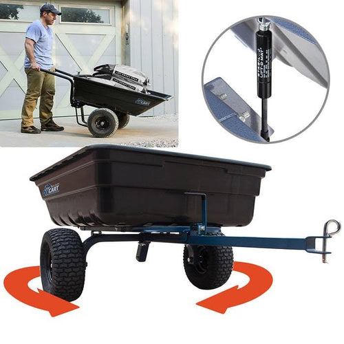 12 Cubic Foot Poly Dump Cart with Swivel Dump C7893