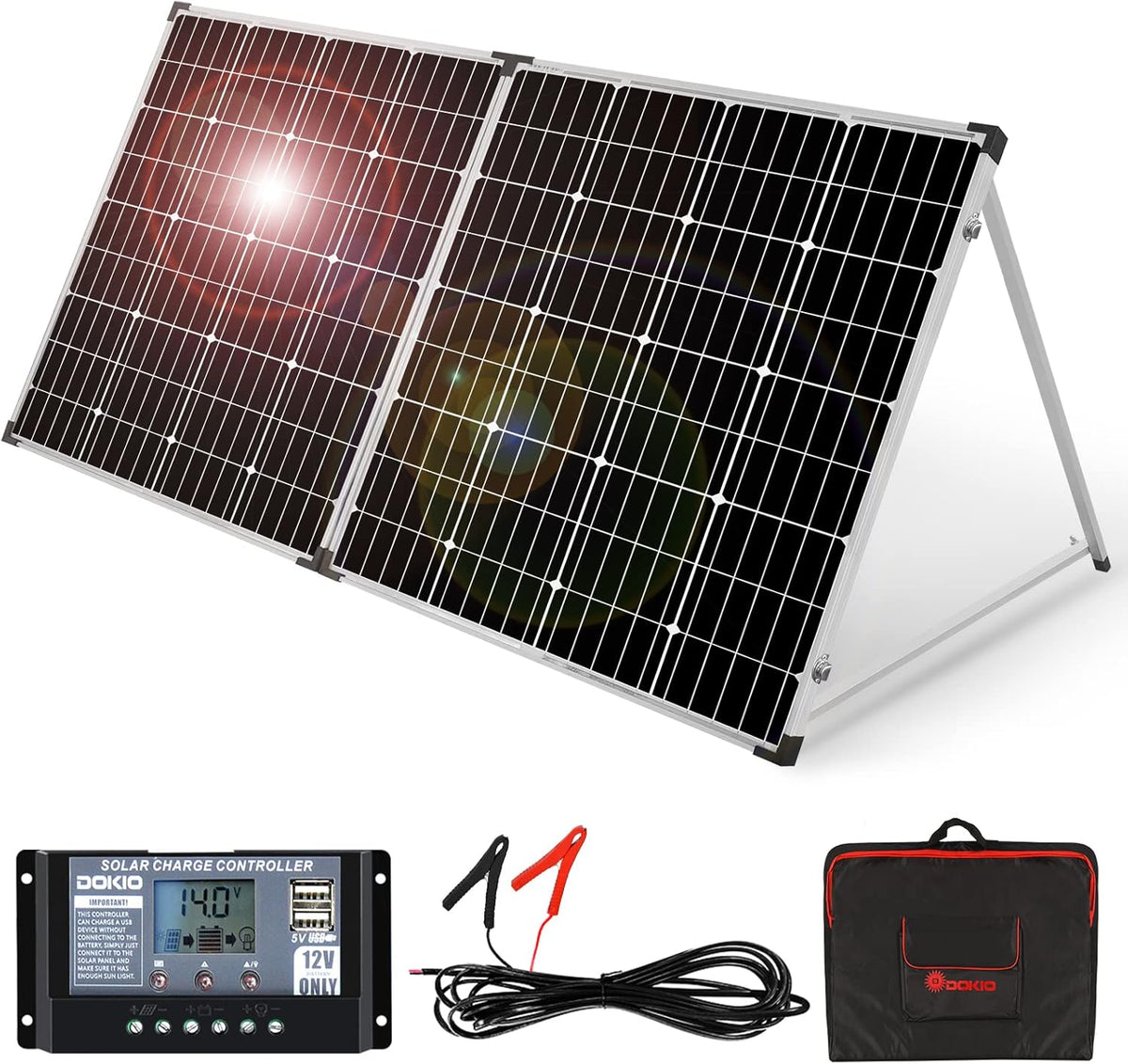 150W 12v Monocrystalline Portable Folding Solar Panel Q67181