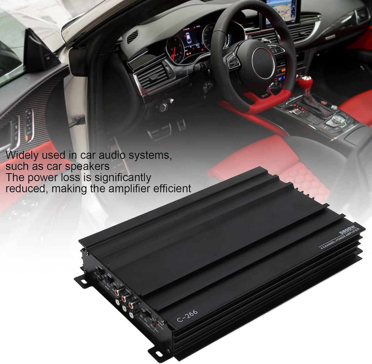 5800W 4 Channel Car Audio Amplifier M37409