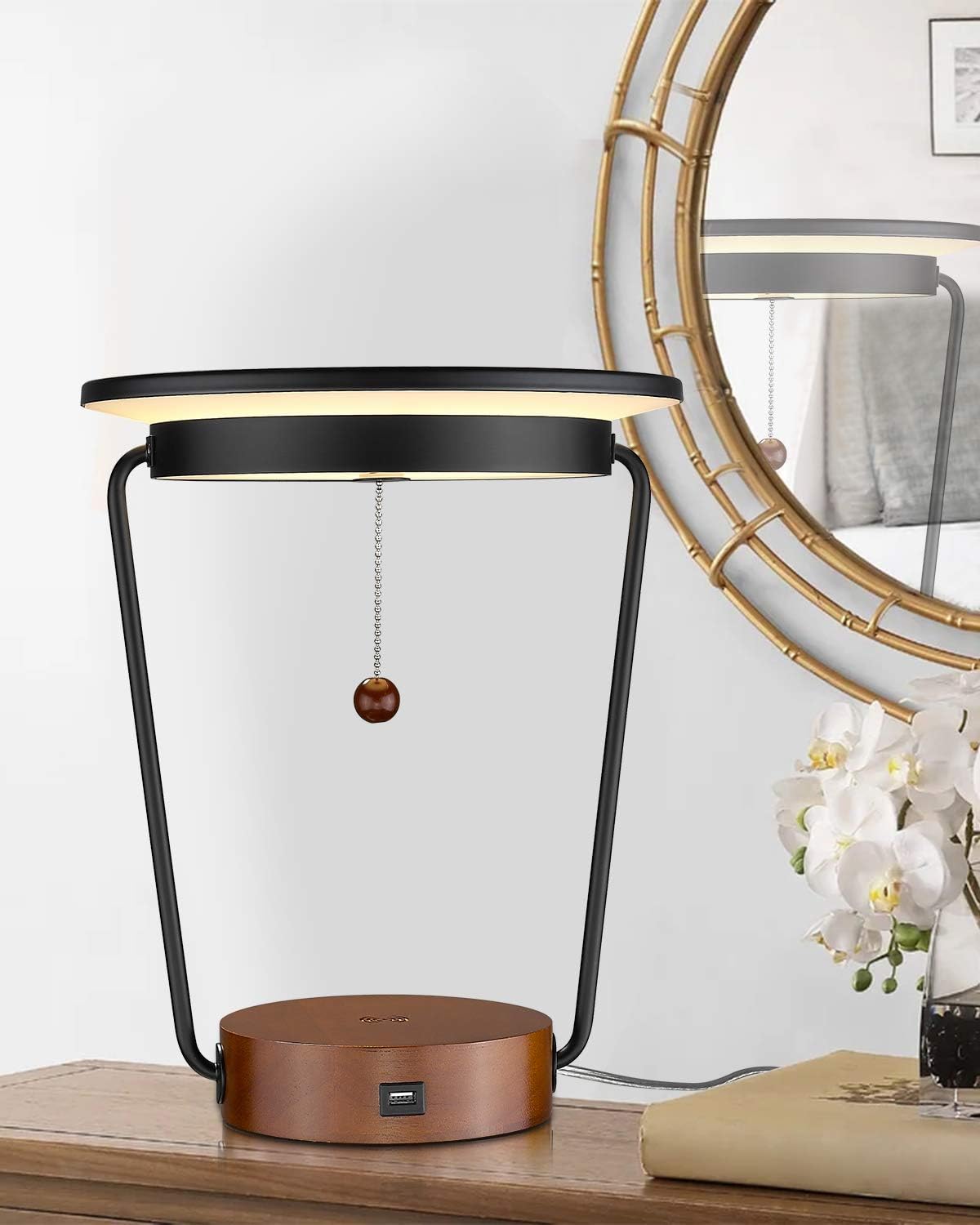 LED Desk Lamp with Wireless Charger D77058