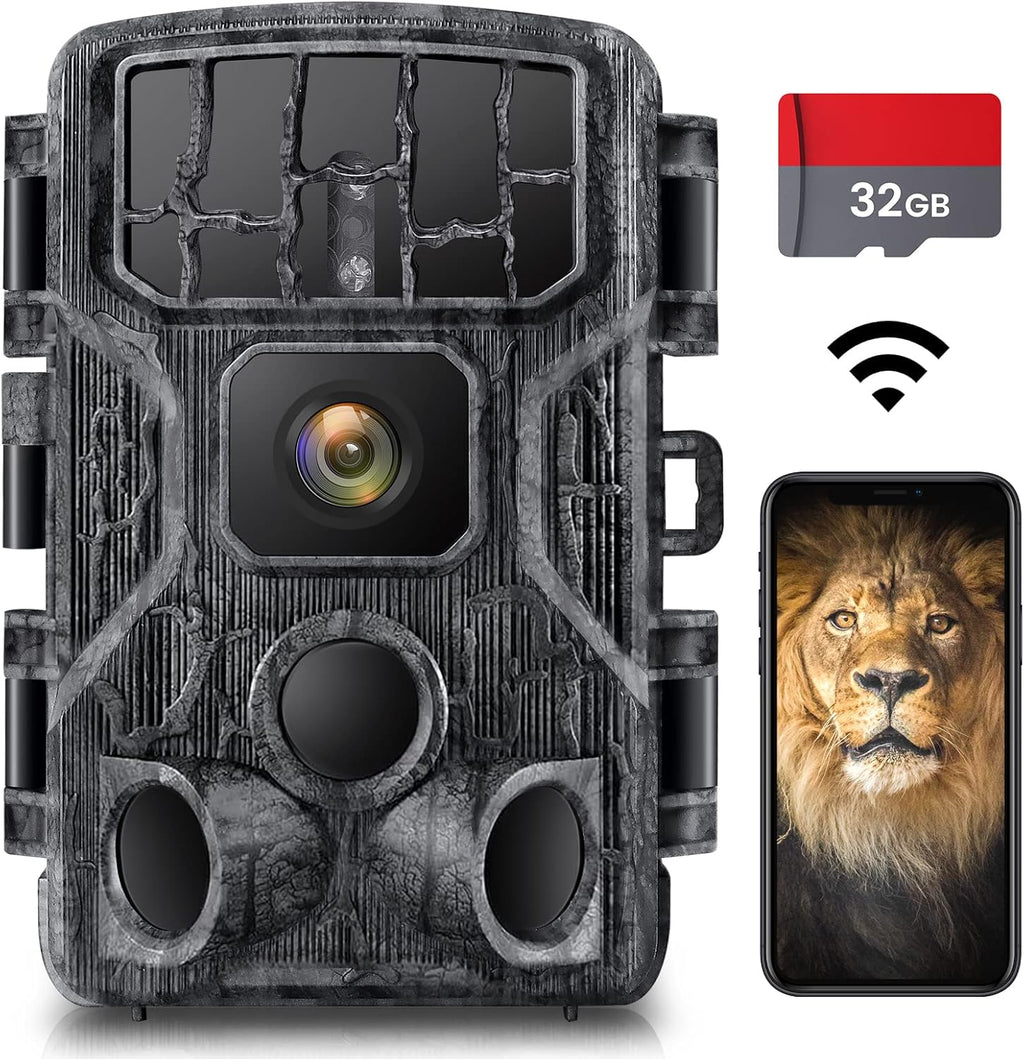 4K 30MP WiFi Trail Camera with Night Vision H725022