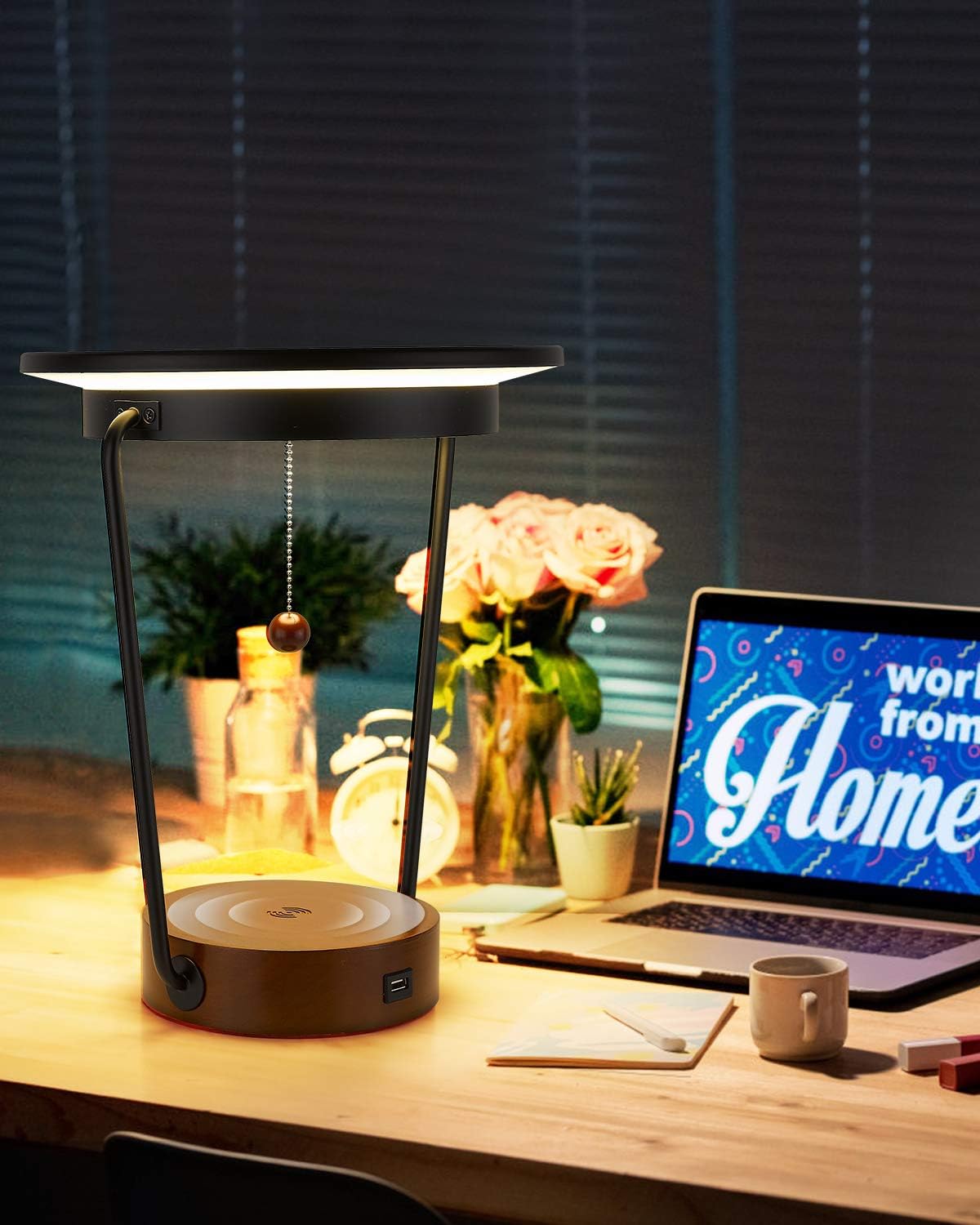 LED Desk Lamp with Wireless Charger D77058