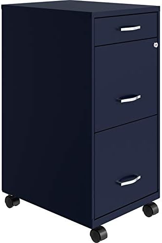 3 Drawer Metal Mobile File Cabinet with Lock B293171