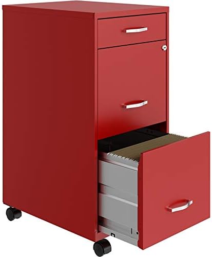 3 Drawer Metal Mobile File Cabinet with Lock B293171