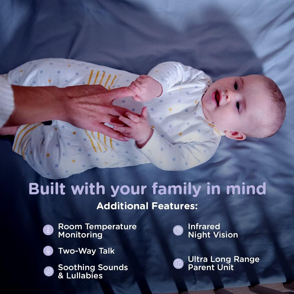 Video Baby Monitor with 2 Cameras, Night Vision, Split Screen J453298