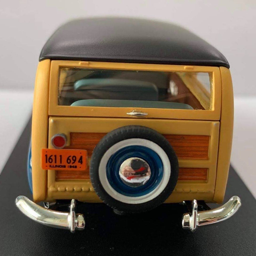 1948 Chevrolet Fleetmaster Woodie Station Wagon Blue with Black Top 1/43 Model Car M34934