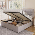 King Size Lift Up Storage Upholstered Platform Bed Frame C699