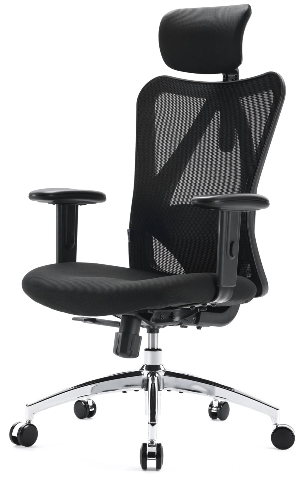 Black Ergonomic Mesh Office Chair with Lumbar Support W460981
