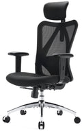 Black Ergonomic Mesh Office Chair with Lumbar Support W460981