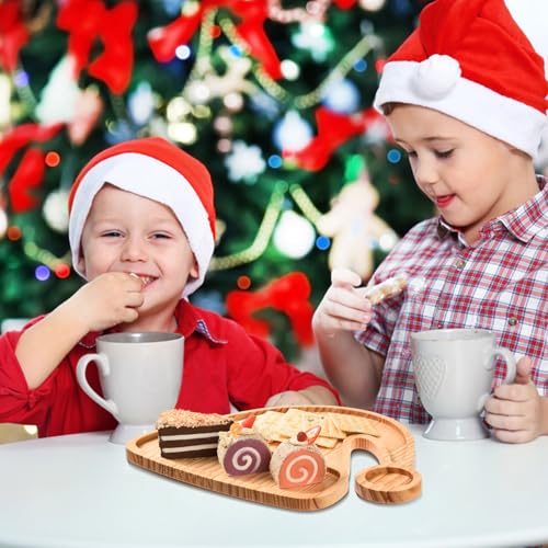 Wooden Christmas Tree Serving Tray Q251