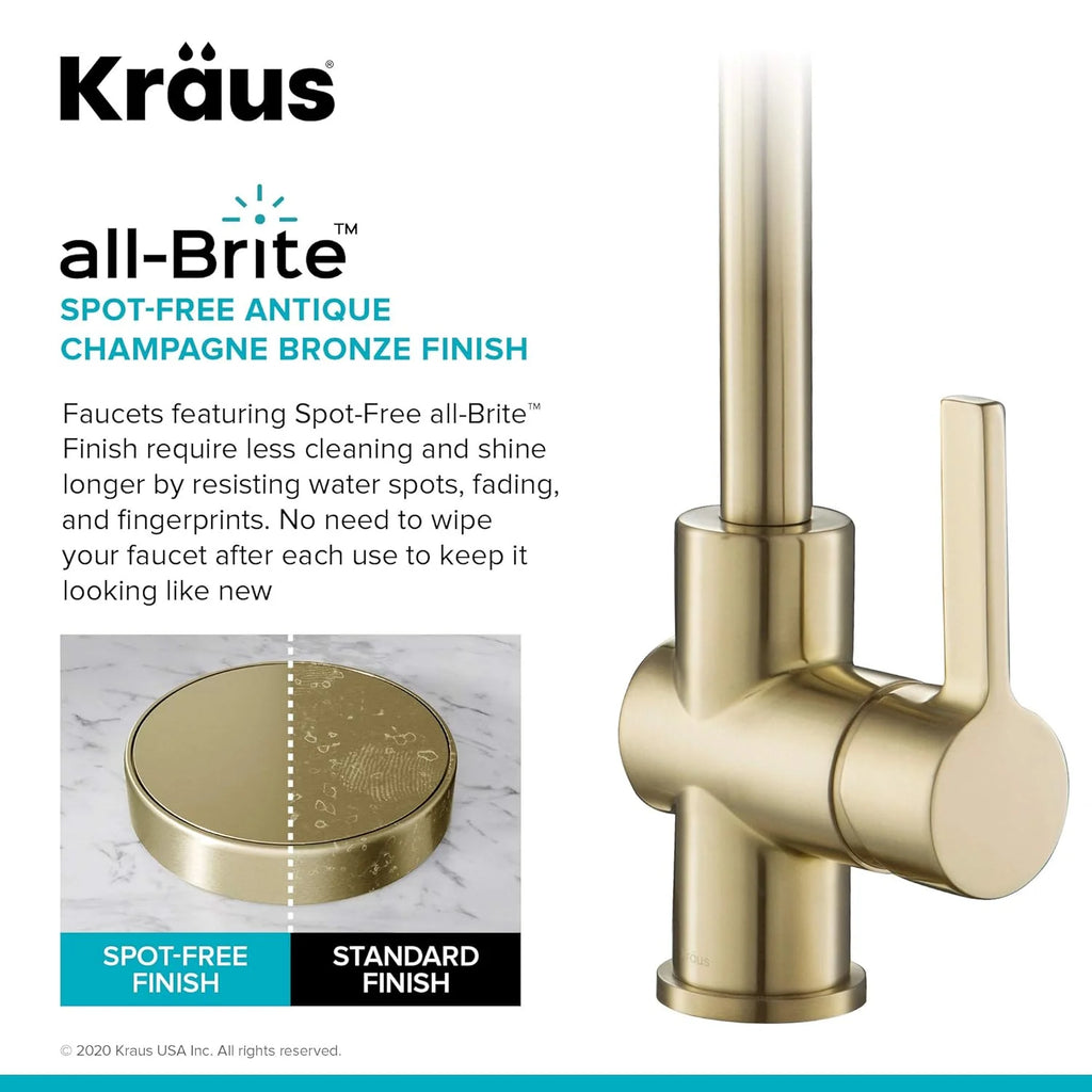 Antique Champagne Bronze Kitchen Faucet B935257