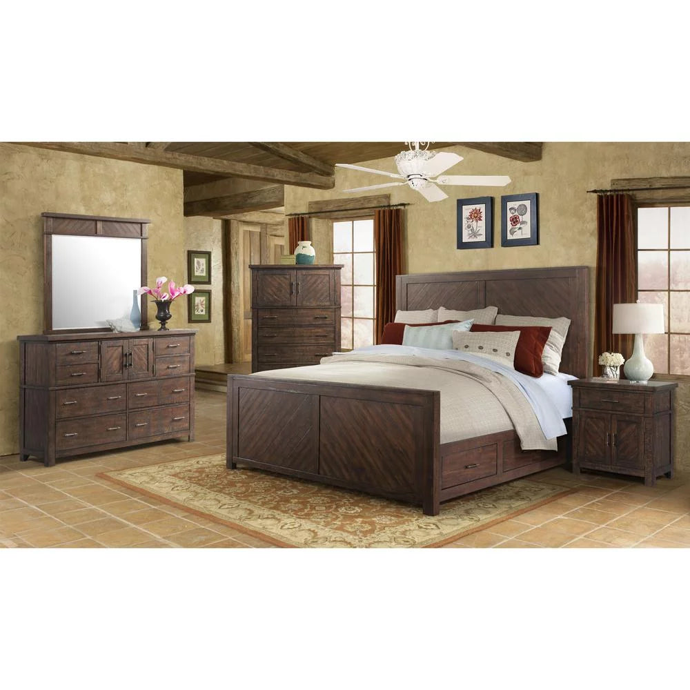 Queen Platform Storage 5PC Bedroom Set L9070