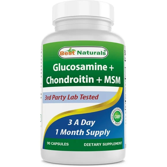 Glucosamine Chondroitin MSM Supplements 2600 mg 90 Capsules P3419