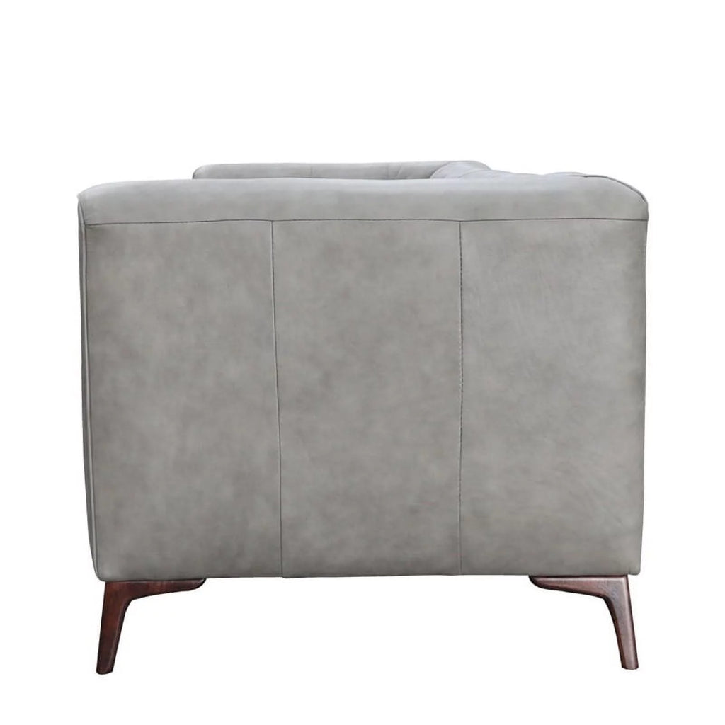 Gray Genuine Leather Sofa J701