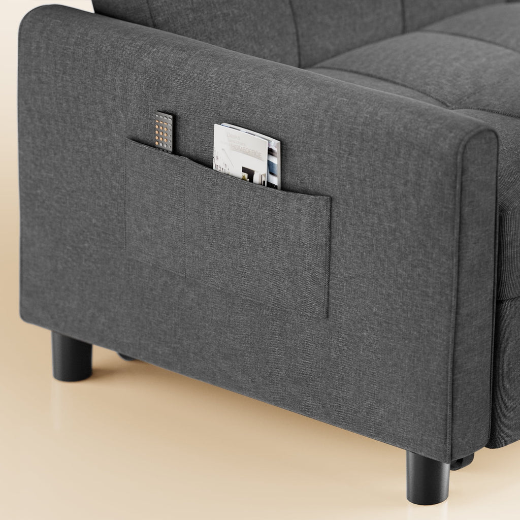 Gray Convertible Sofa Bed K92300